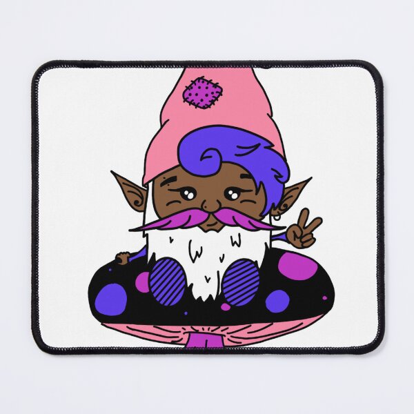Item preview, POC Genderfluid Gnome on a Mushroom designed and sold by GnomeyArt.