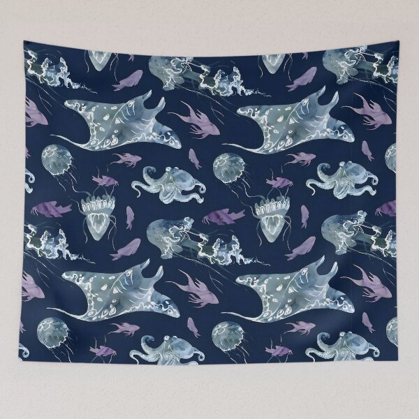Item preview, Ocean Stingrays | Majestic Underwater Marine Life Art designed and sold by Imaginarium Depot - ImaginariumDepot.us.