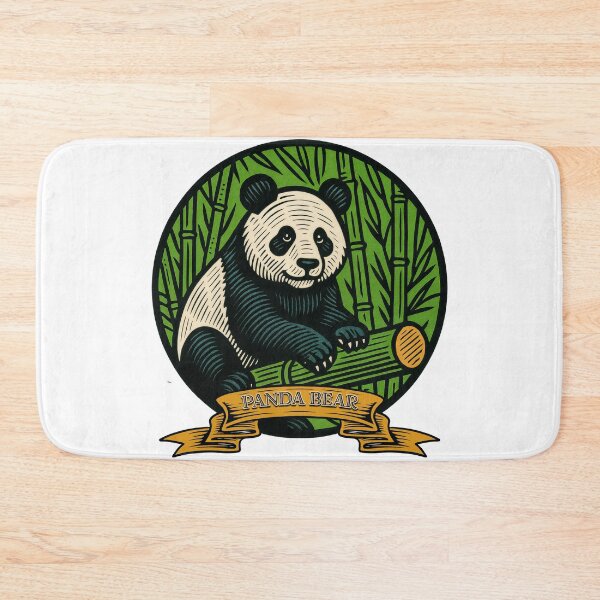 Item preview, Bamboo Bliss: Stylized Panda in Zen Jungle designed and sold by ForeverPrintsOK.