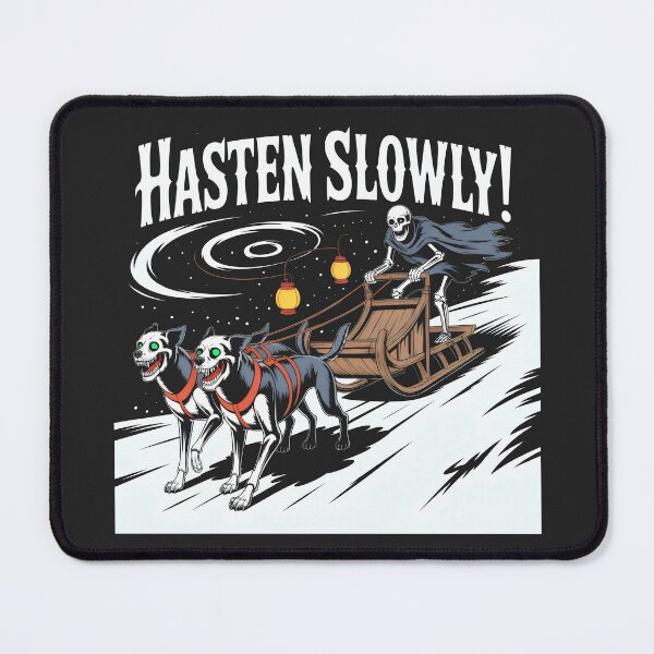 Item preview, Darkly Playful Sledding Scene with Ghoulish Humor designed and sold by SplashTastic.