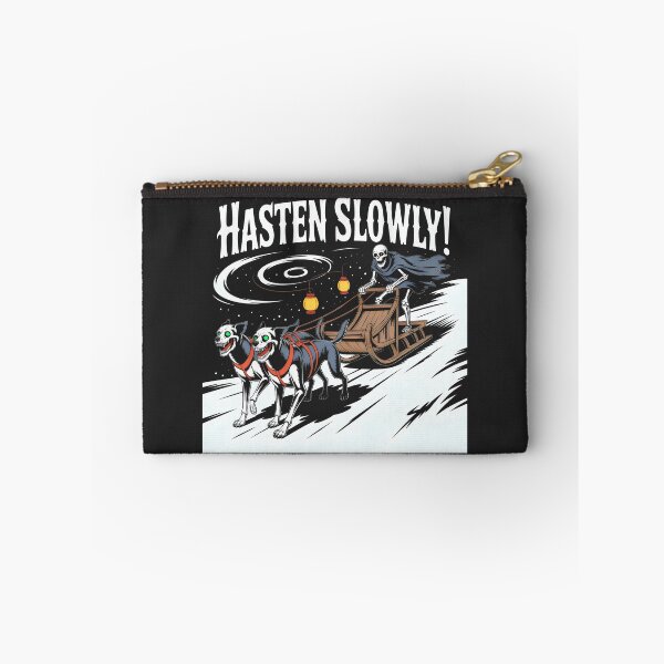 Item preview, Darkly Playful Sledding Scene with Ghoulish Humor designed and sold by SplashTastic.