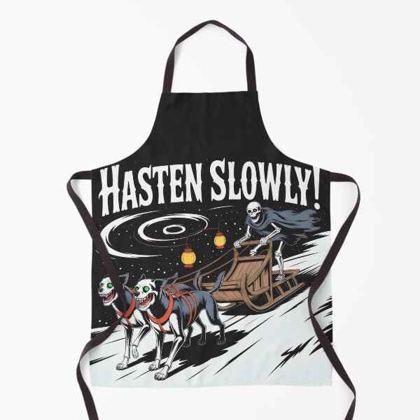 Item preview, Darkly Playful Sledding Scene with Ghoulish Humor designed and sold by SplashTastic.