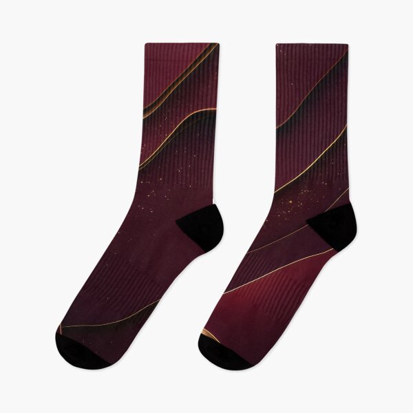 Item preview, Geometric Luxury Abstract 3D art Burgundy and Gold designed and sold by DemureArtsy.