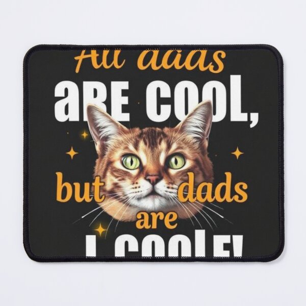 Item preview, All dads are cool, but cat dads are cooler designed and sold by SSMC DREAM DESIGN.