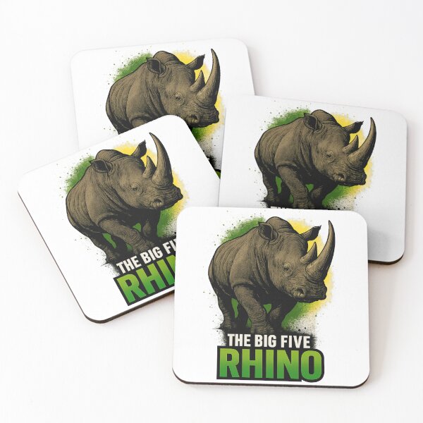 Item preview, The Big Five Rhino Safari Art – VLF Design designed and sold by VitalLifeForce.