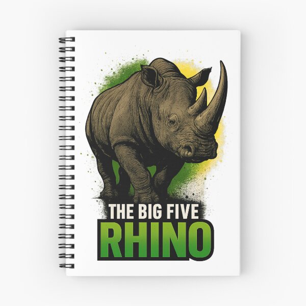 Item preview, The Big Five Rhino Safari Art – VLF Design designed and sold by VitalLifeForce.