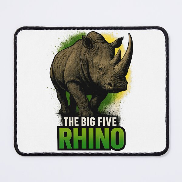 Item preview, The Big Five Rhino Safari Art – VLF Design designed and sold by VitalLifeForce.