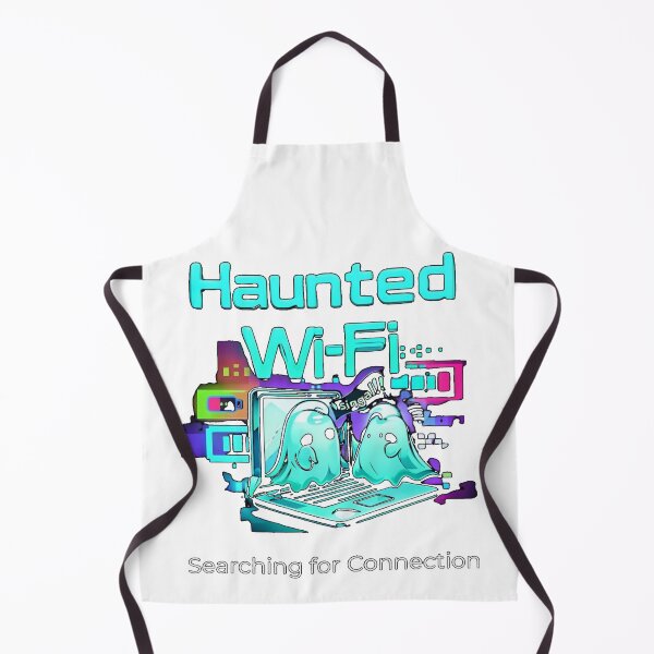 Item preview, Searching for Connection – Cute Ghost Wi-Fi Tee for Paranormal Tech Nerds & Haunted Scrollers designed and sold by Mythic Tide.