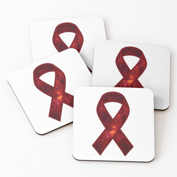 Item preview, Cosmic Red Awareness Ribbon – HIV, Heart Health & Blood Disorder Galaxy Design designed and sold by HealthCoreCommunity.