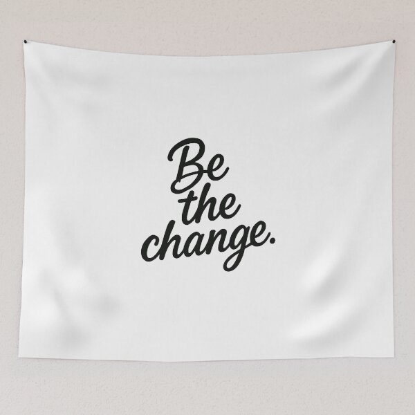 Item preview, Be the Change – Inspirational Quote Design designed and sold by Malak Studio .