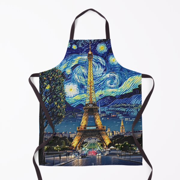 Item preview, eiffel tower basic starry night colorful abstract design designed and sold by SmashingDeals.