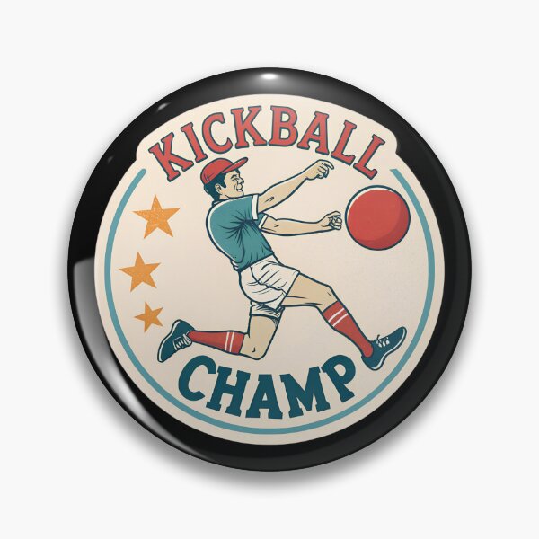 Item preview, Retro Kickball Champ  – Vintage Cartoon Player with Bold Red Ball designed and sold by VividOrganica.