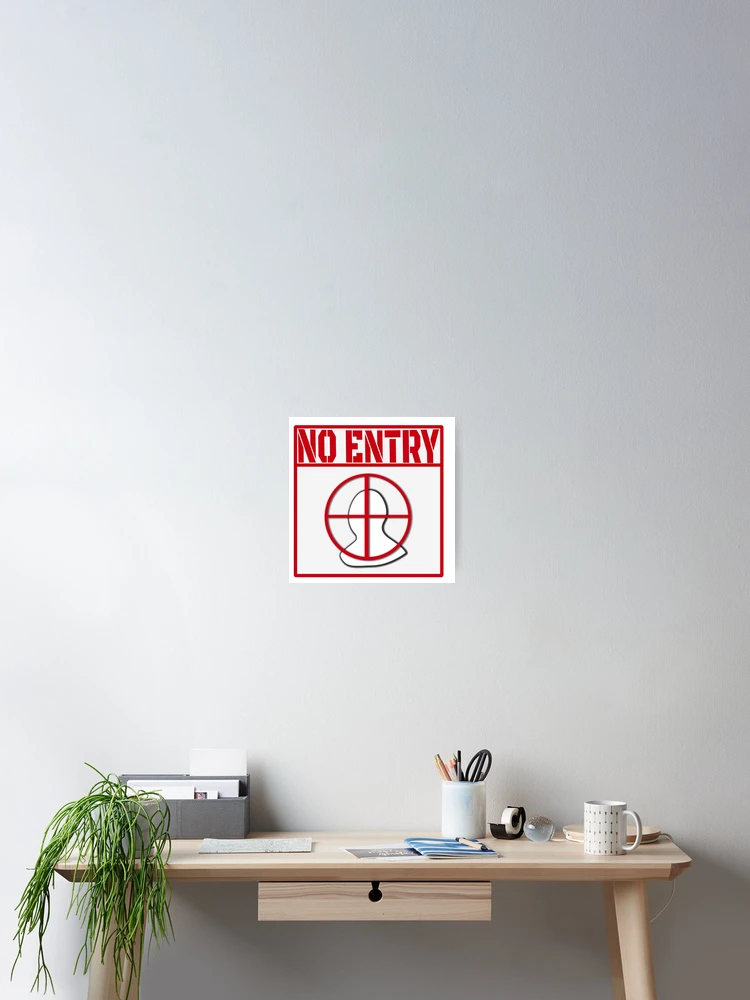 Thumbnail 2 of 3, Poster, No entry code designed and sold by LayersDesign.