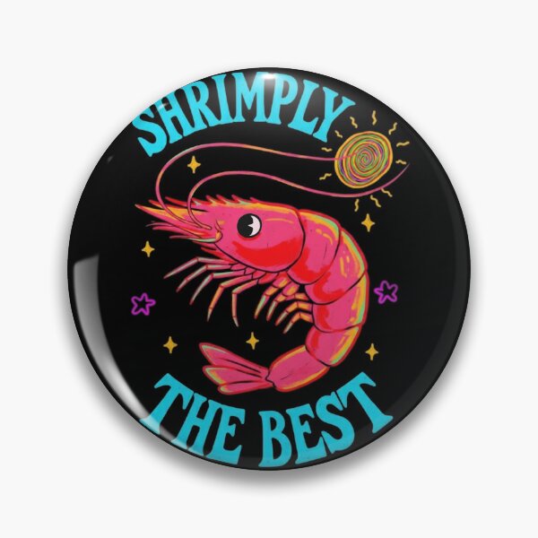 Item preview, Colorful Shrimply the best with Stars and Swirl designed and sold by WhoopsieWorld.