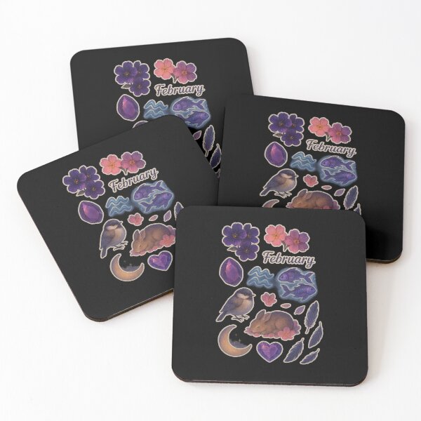 Item preview, Dark Fantasy February Sticker Set designed and sold by BrushAndBreathe.