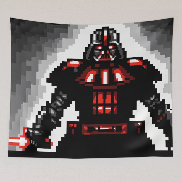 Item preview, 8Bit Pixel Art Darth Vader Dark Side designed and sold by ART ATTACK ZONE.