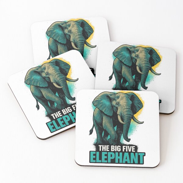 Item preview, The Big Five Elephant Safari Art – VLF Design designed and sold by VitalLifeForce.
