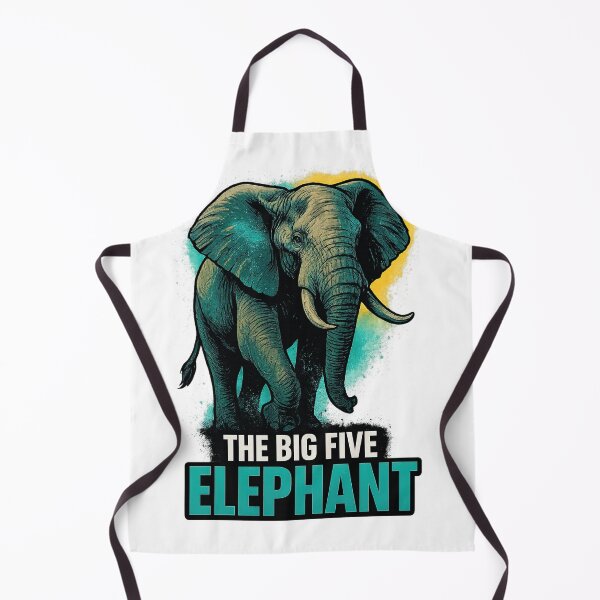 Item preview, The Big Five Elephant Safari Art – VLF Design designed and sold by VitalLifeForce.
