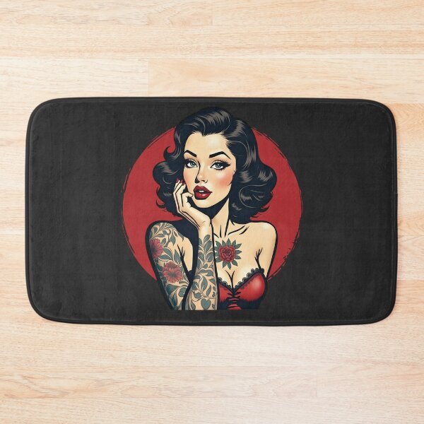 Item preview, Retro Tattooed Girl designed and sold by PaulSDesign.