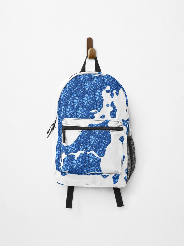 Thumbnail 1 of 3, Backpack, Blue Rhinestone Denmark designed and sold by TheIconSmith.