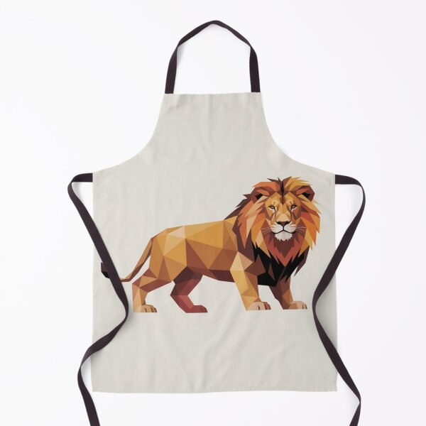 Item preview, Minimalist geometric lion in warm tones designed and sold by bsbd-action.