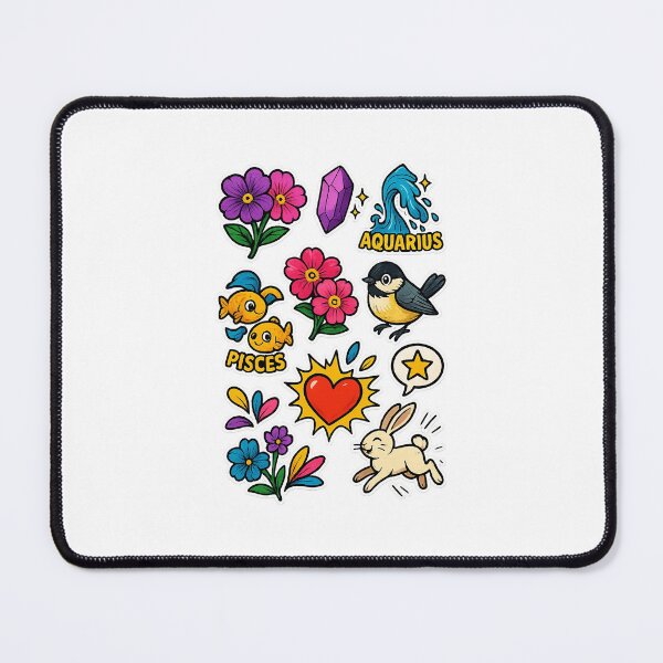 Item preview, Whimsical February Sticker Set designed and sold by BrushAndBreathe.