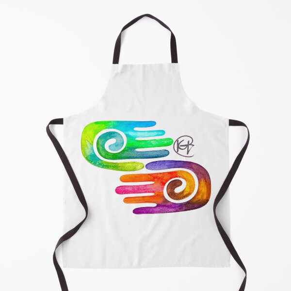Item preview, Swirl Hamsas Watercolor Art designed and sold by Kalli Taub Art.