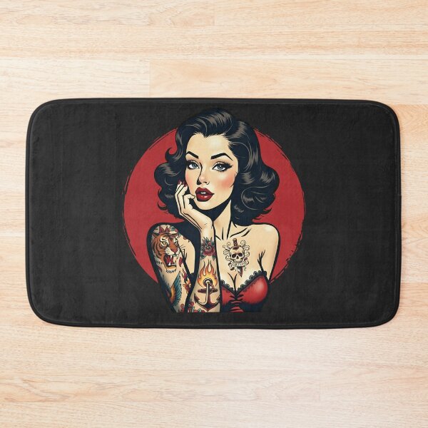 Item preview, Retro Tattooed Girl designed and sold by PaulSDesign.