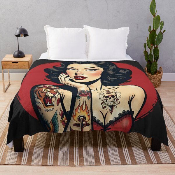 Item preview, Retro Tattooed Girl designed and sold by PaulSDesign.