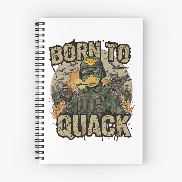 Item preview, Born to Quack Tactical Duck War Shirt designed and sold by WePlay2gether.