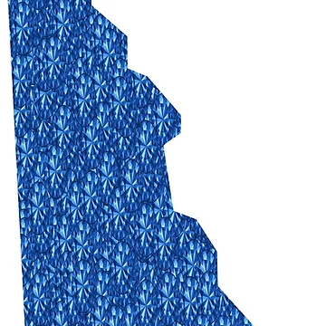 Artwork thumbnail, Blue Rhinestone Delaware by TheIconSmith