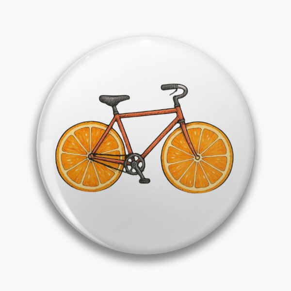 Item preview, ? Creative Bicycle – Orange Wheels Art designed and sold by Malak Studio .