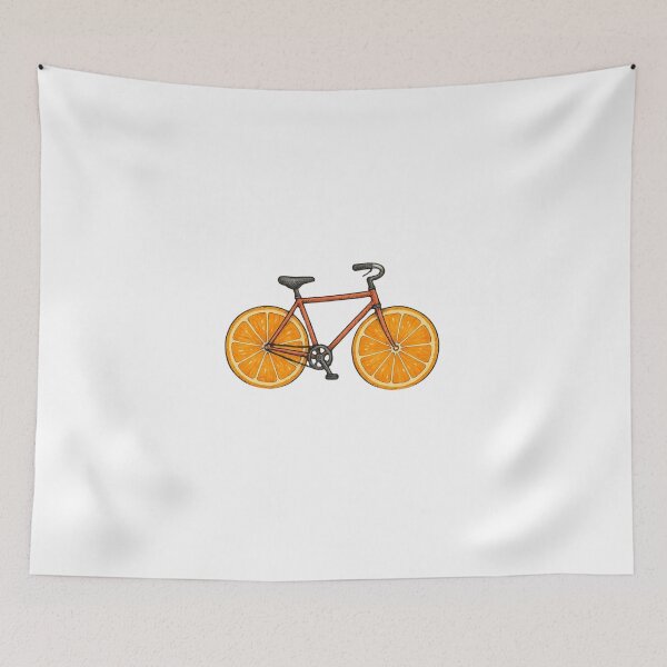 Item preview, ? Creative Bicycle – Orange Wheels Art designed and sold by Malak Studio .