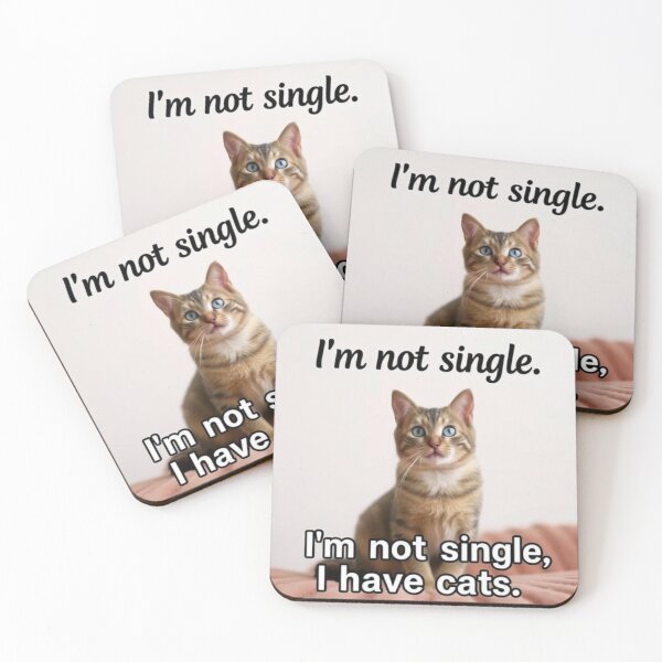 Item preview, I’m not single, I have cats designed and sold by SSMC DREAM DESIGN.