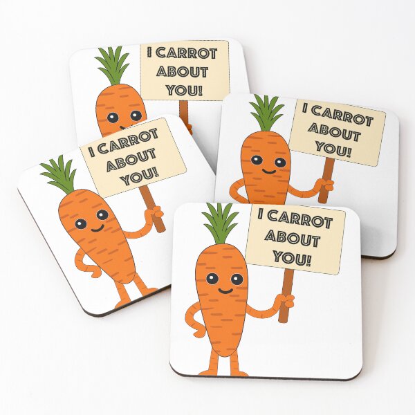 Item preview, I Carrot About You – Vegan Pun Carrot Character Plant Based Humor designed and sold by Allie Oop Art and Design.