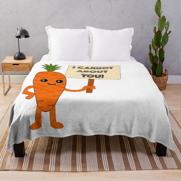 Item preview, I Carrot About You – Vegan Pun Carrot Character Plant Based Humor designed and sold by Allie Oop Art and Design.