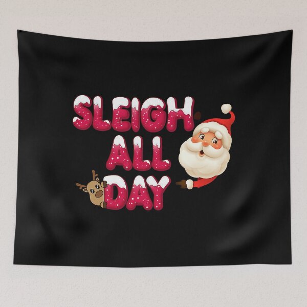 Item preview, Sleigh All Day Santa Claus With Deer Christmas  designed and sold by VestaRunolfsson.