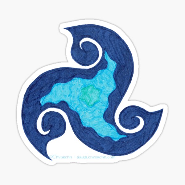 Water Triskell Sticker
