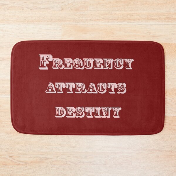 Item preview, Frequency Attracts Destiny – Law of Vibration & Manifestation Quote Design designed and sold by ArtNestVerse.