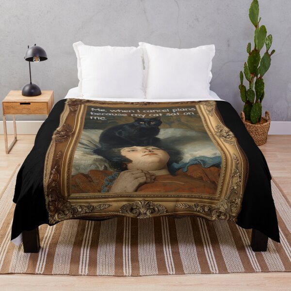 Item preview, Me When I Cancel Plans Because My Cat Sat On Me Funny Cat Owner Art designed and sold by G5FPCy7CQW.