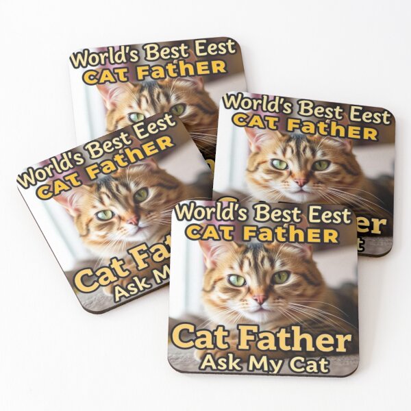 Item preview, World’s Best Cat Father – Ask My Cat designed and sold by SSMC DREAM DESIGN.