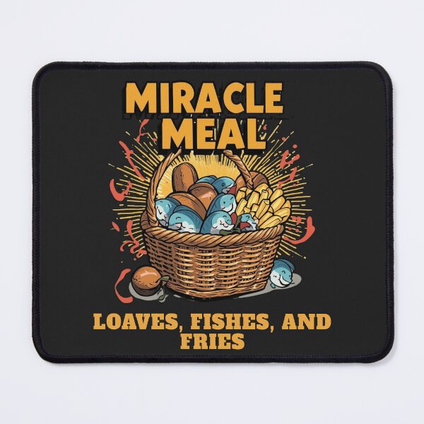 Item preview, Loaves, Fishes & Fries – Funny Christian Miracle Meal Tee for Faith-Fueled Foodies & Gospel Snackers designed and sold by Mythic Tide.