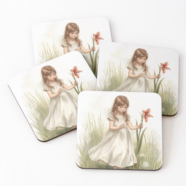 Item preview, Amaryllis in Hand – Cottagecore Meadow Walk designed and sold by Deezyned.