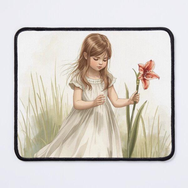 Item preview, Amaryllis in Hand – Cottagecore Meadow Walk designed and sold by Deezyned.