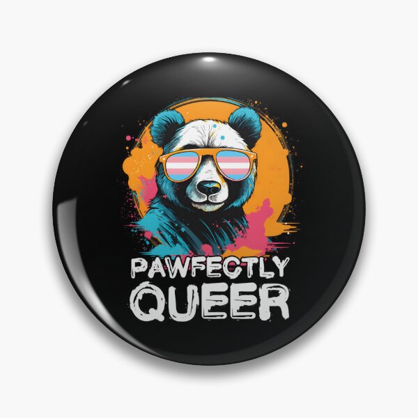 Item preview, Pawfectly Queer Panda With Sunglasses Transgender Flag designed and sold by neyvrvdpez49.