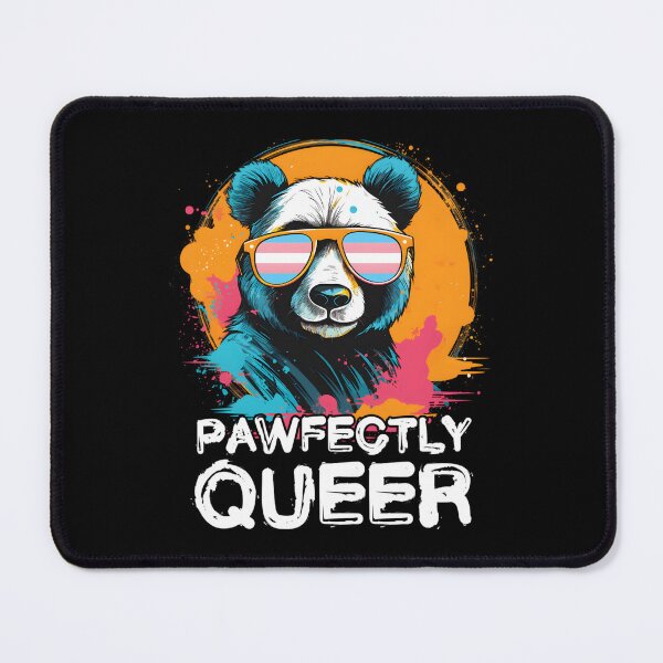 Item preview, Pawfectly Queer Panda With Sunglasses Transgender Flag designed and sold by neyvrvdpez49.