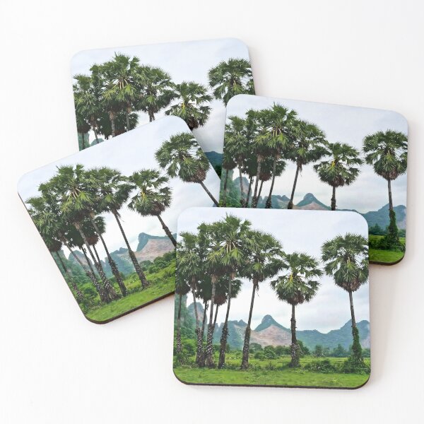 Item preview, Tropical Palm Trees and Limestone Mountains in Countryside designed and sold by supakor.