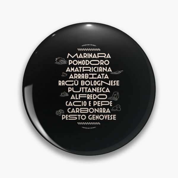 Item preview, Classic Italian Sauces Marinara Pesto Carbonara More Inverted Colours designed and sold by UdrD8h4Kec.