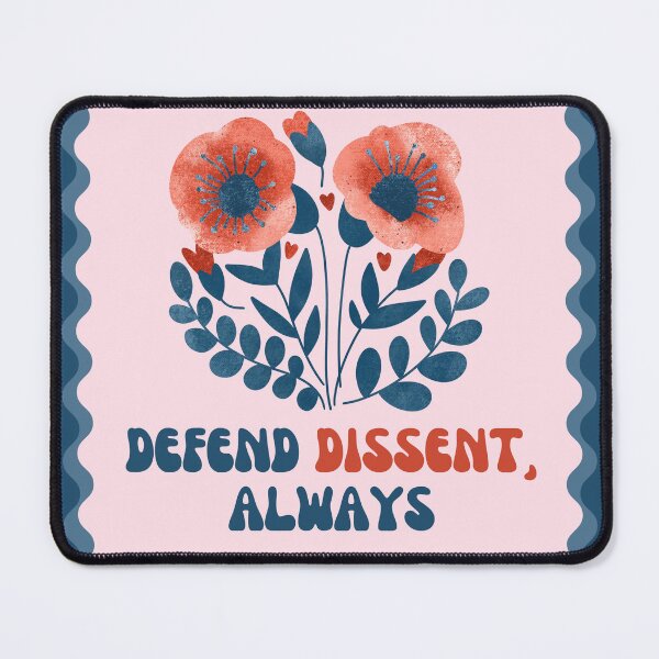 Artikelvorschau, Verteidige abweichende Meinungen, immer | Floraler Widerstand gegen die freie Meinungsäußerung entworfen und verkauft von leftyshirts.