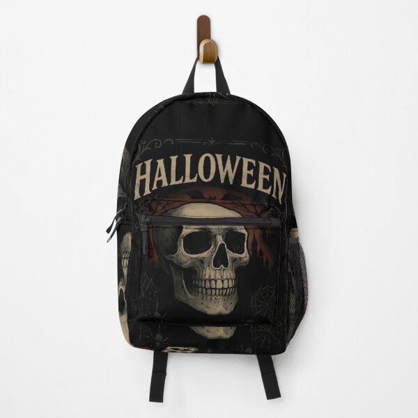 Item preview, Vintage Gothic Halloween Skull with Ornate Frame & Spiders designed and sold by The-Daily-Drape.